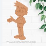 Suneo Doraemon Pre Marked MDF Design 1