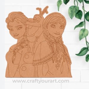 Frozen Cartoon Pre Marked MDF Design 8