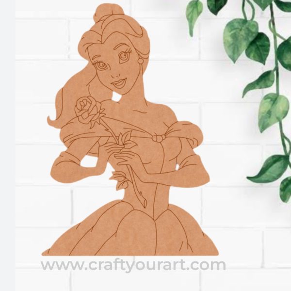 Disney Princess Bella Pre Marked MDF Design 2