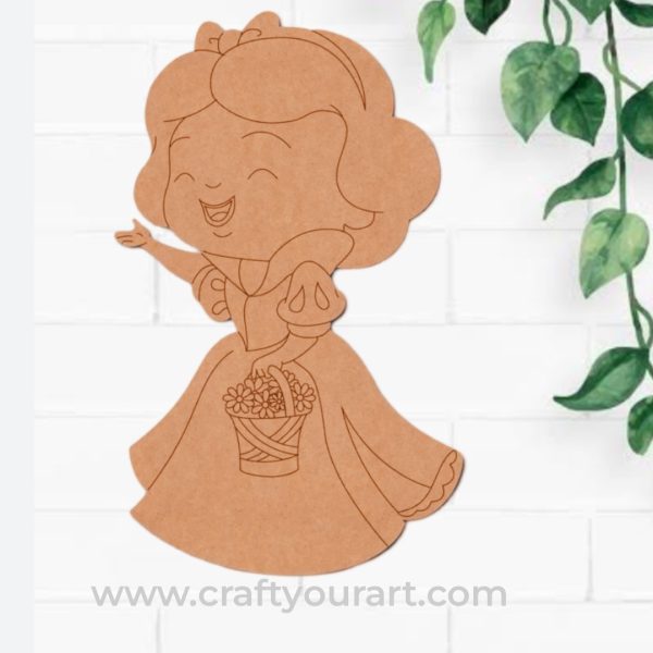 Princess Snow White Pre Marked MDF Design 1