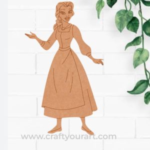 Disney Princess Bella Pre Marked MDF Design 1