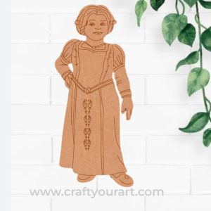 Princess Fiona Shrek Cartoon Pre Marked MDF Design 1