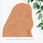 Rapunzel Princess Pre Marked MDF Design 1