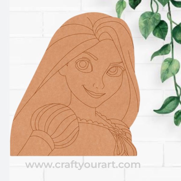 Rapunzel Princess Pre Marked MDF Design 1