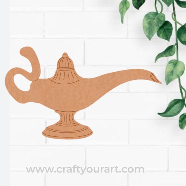Genie Lamp Aladdin Pre Marked MDF Design 1