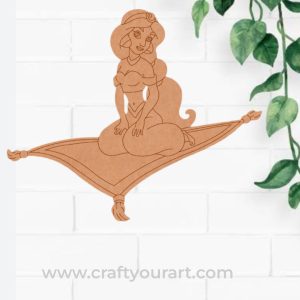 Jasmine On The Magic Carpet Aladdin Pre Marked MDF Design 1