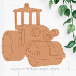 Road Roller Bob The Builder Pre Marked MDF Design 1