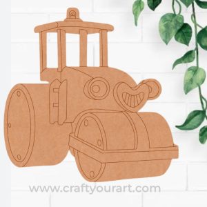 Road Roller Bob The Builder Pre Marked MDF Design 1