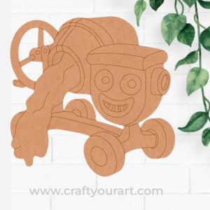 Cement Mixer Bob The Builder Pre Marked MDF Design 1