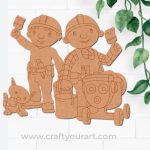 Bob The Builder Pre Marked MDF Design 1