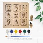 Tic Tac Toe Frozen Theme Design 1 DIY Kit
