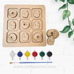 Tic Tac Toe Cupcake , Donut Theme Design 1 DIY Kit