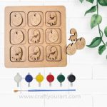 Tic Tac Toe Dinosaur Theme Design 2 DIY Kit
