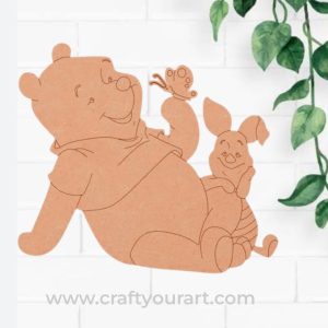Winnie The Pooh Pre Marked MDF Design 3