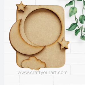 Night Star Moon Mini Photo Frame