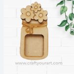 Floral Mason Jar Mini Photo Frame
