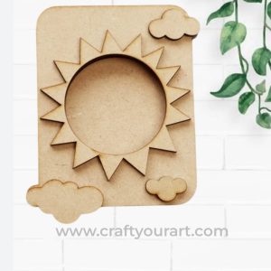 Sun Cloud Mini Photo Frame
