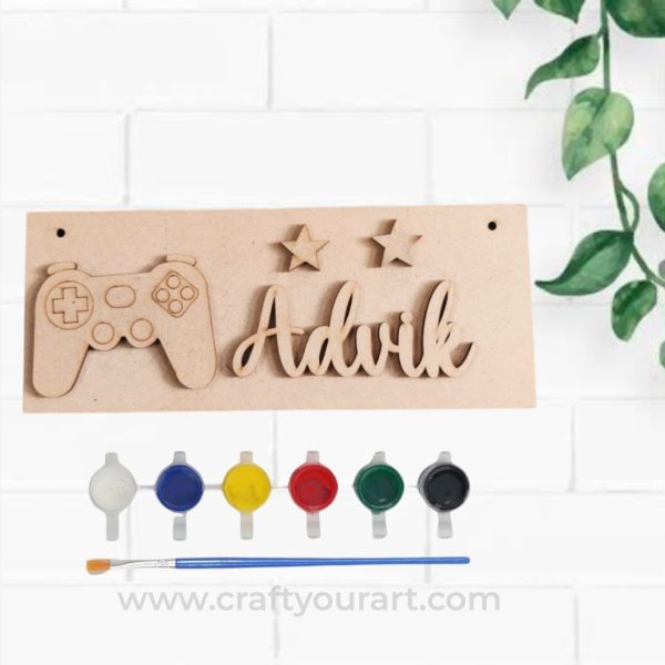 Kids DIY Kit Nameplate Design 3