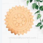 Mandala Car Hanging Pre Marked MDF Base Design 2