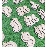 Initial Keychain Design MDF