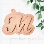 Initial Keychain Design MDF