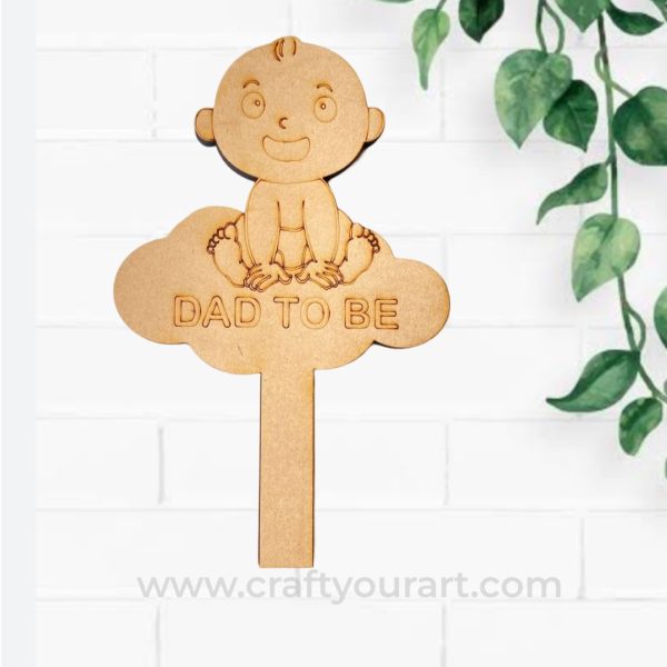 Baby Shower Props Pre Marked MDF Design 4