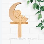 Baby Shower Props Pre Marked MDF Design 3