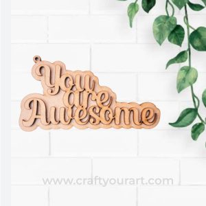 Celebrating Women Keychain Base You Are Awesome