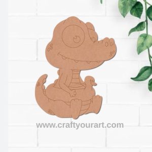 Baby Crocodile Pre Marked MDF Design 2