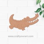 Baby Crocodile Pre Marked MDF Design 3