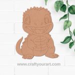 Baby Crocodile Pre Marked MDF Design 5