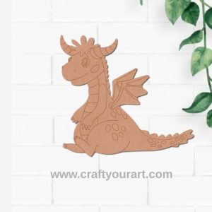 Baby Dragon Pre Marked MDF Design 1