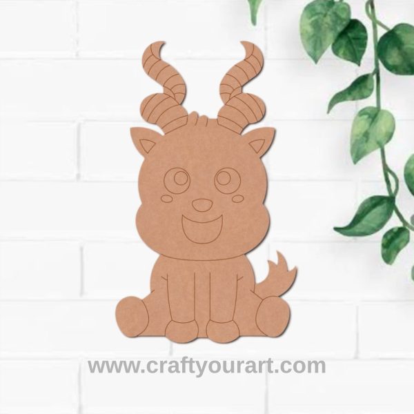 Baby Goat Pre Marked MDF Design 1