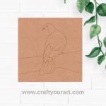 Bird Pre Marked Base MDF Design 1