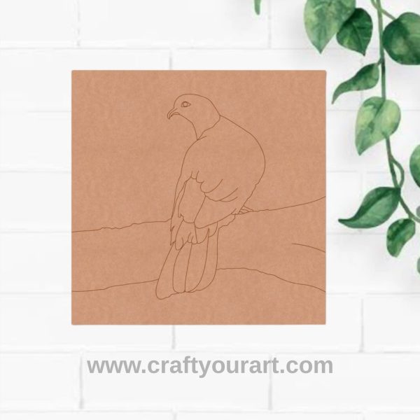 Bird Pre Marked Base MDF Design 1