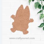 Bluey Dog Cartoon Pre Marked MDF Design 1