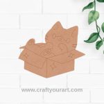 Cat In Box Pre Marked MDF Design 1