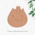 Cat Pre Marked MDF Design 12