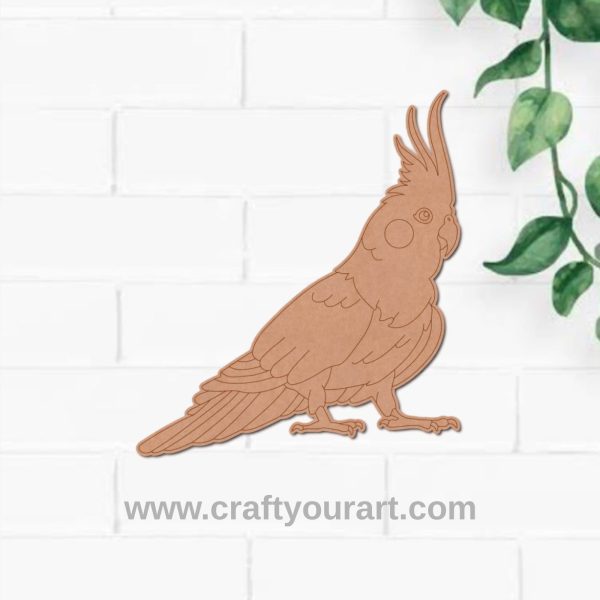 Cockatoo Bird Pre Marked MDF Design 1