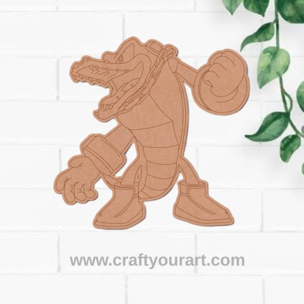 Crocodile Sonic Pre Marked MDF Design 1