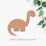 Dinosaur Pre Marked MDF Design 3