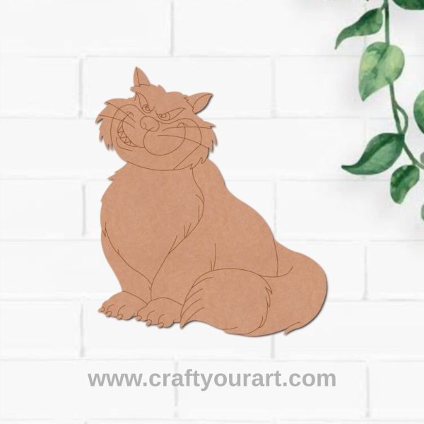 Disney Cat Pre Marked MDF Design 1