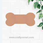 Dog Bone Cutout MDF Design 1
