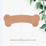 Dog Bone Pre Marked MDF Design 1