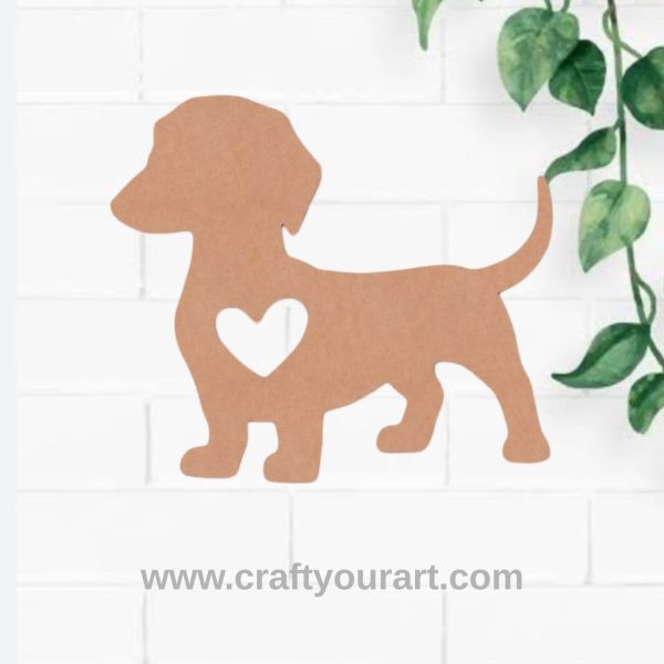 Dog Cutout MDF Design 2