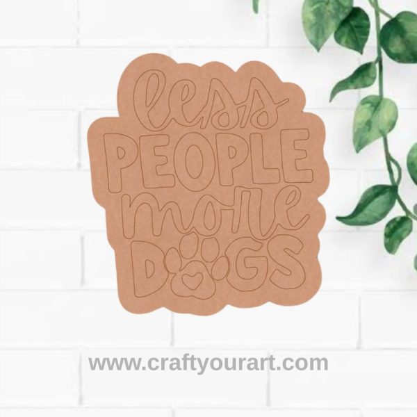 Dog Text Pre Marked Base MDF Design 5