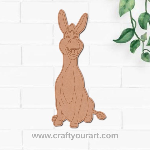 Donkey Shrek Cartoon Pre Marked MDF Design 1