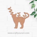 Friends Cat Cutout MDF Design 1