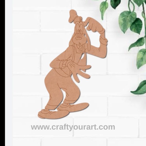 Goofy Dog Mickey Mouse Pre Marked MDF Design 1