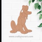 Goofy Dog Mickey Mouse Pre Marked MDF Design 3